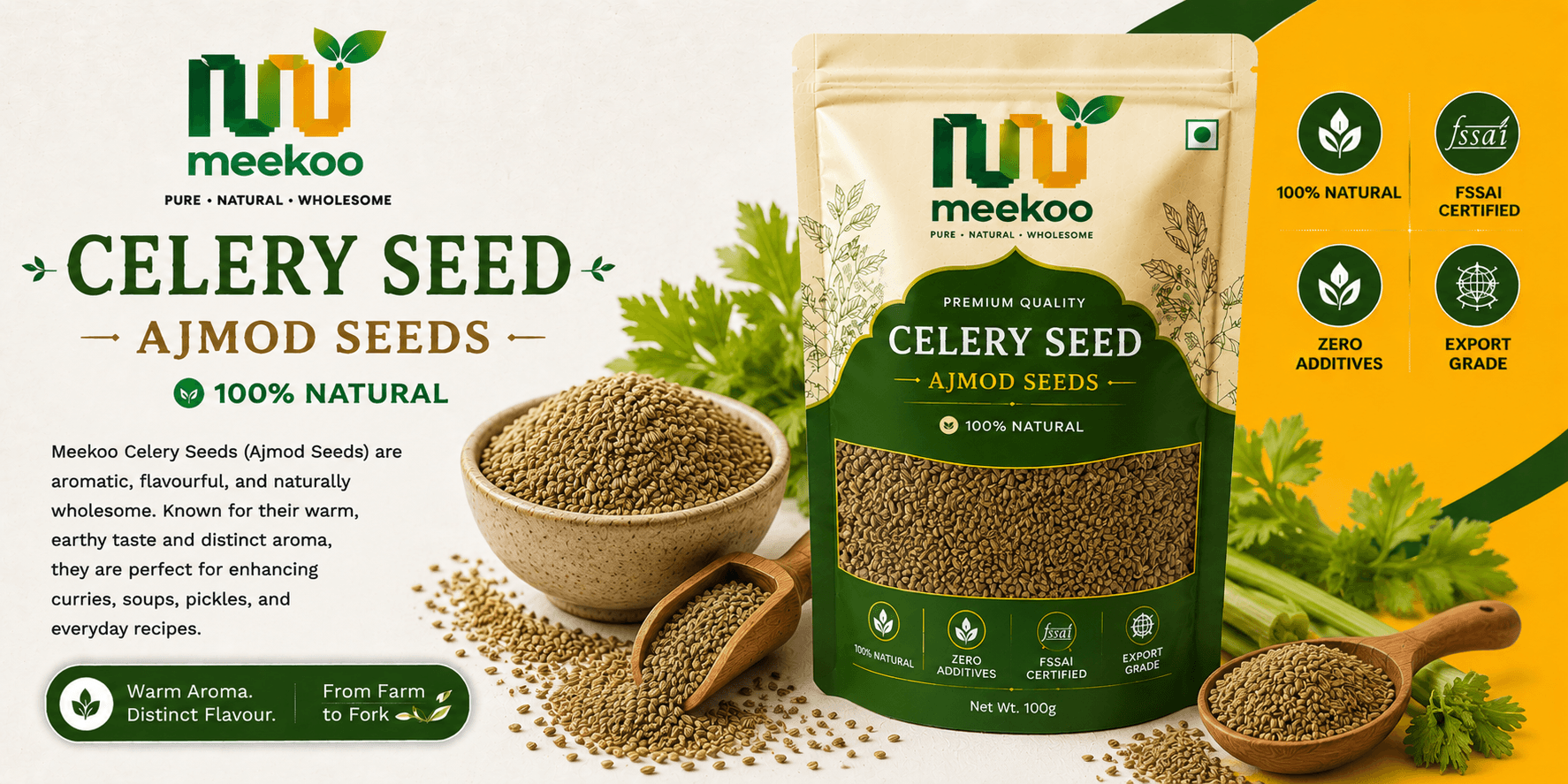Celery Seed (Ajmod Seeds) — Meekoo organic