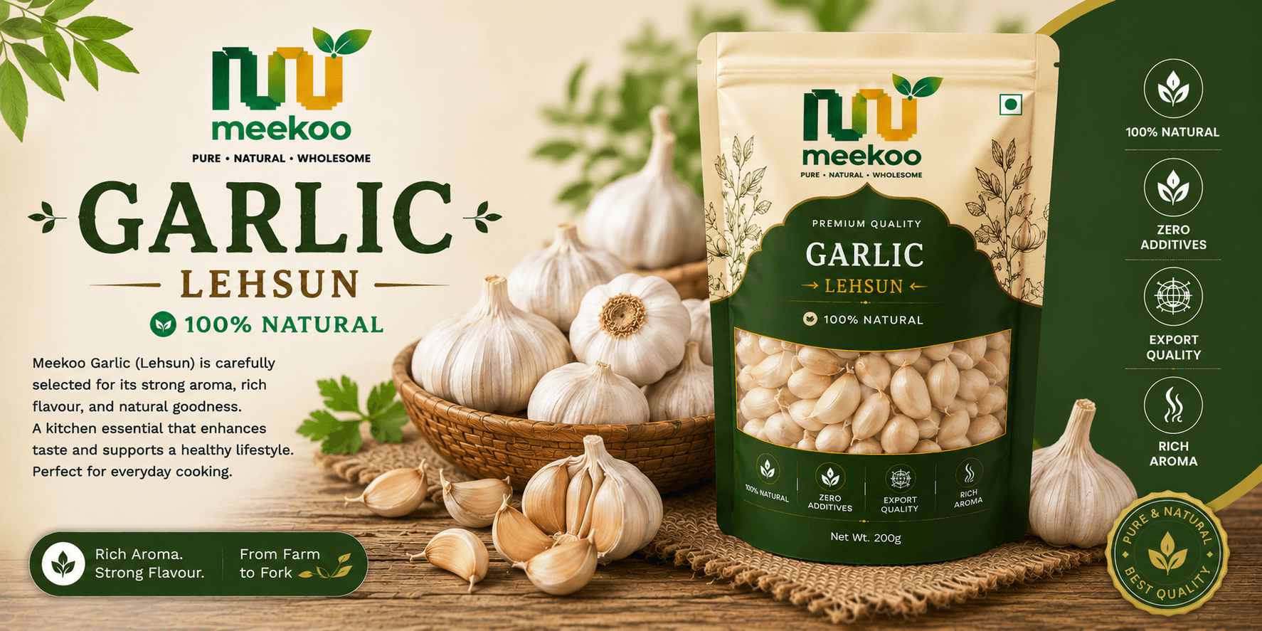 Garlic (Lehsun) — Meekoo organic