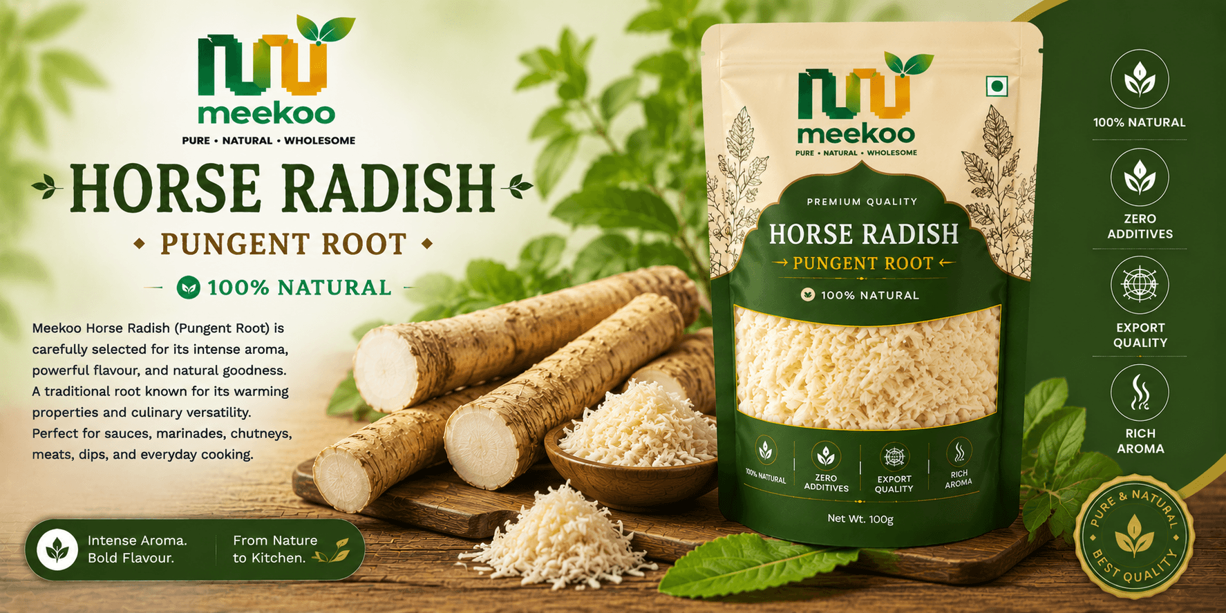 Horse Radish (Pungent Root) — Meekoo organic
