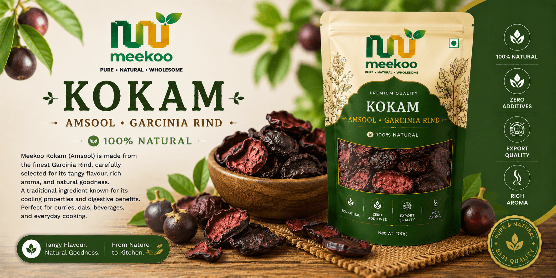 Kokam (Amsool · Garcinia Rind) — Meekoo organic