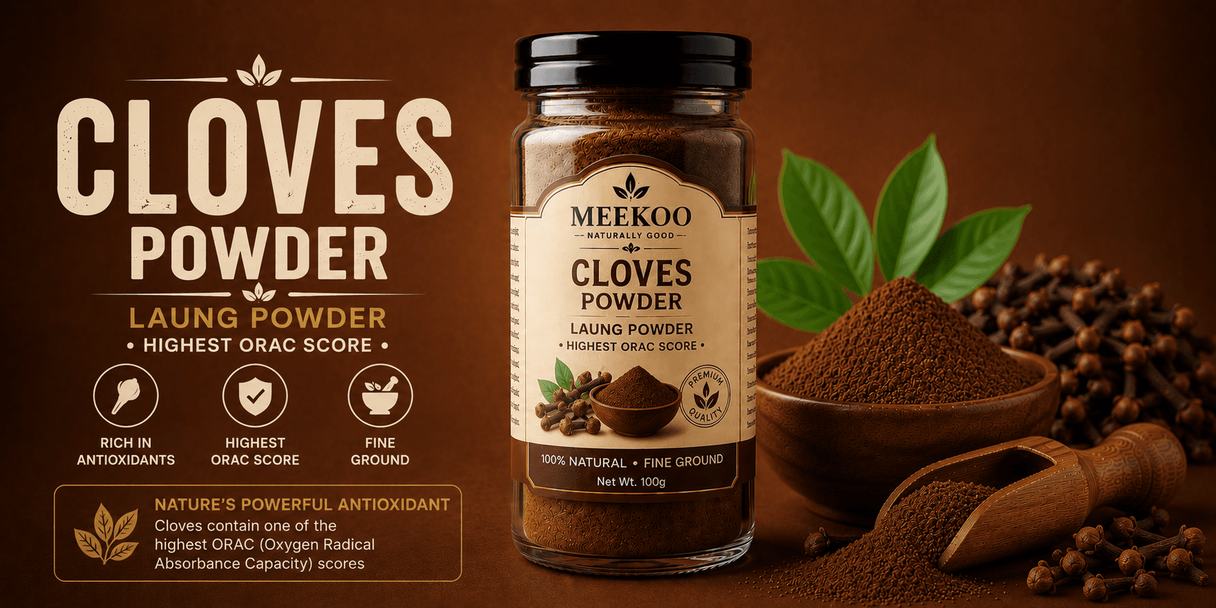 Cloves Powder (Laung Powder · Highest ORAC Score) — Meekoo organic