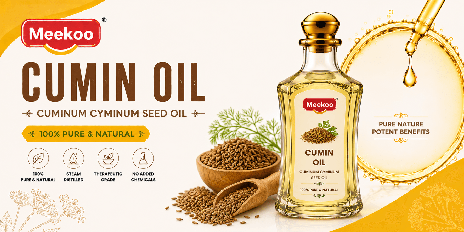 Cumin Oil (Cuminum cyminum Seed Oil) — Meekoo organic