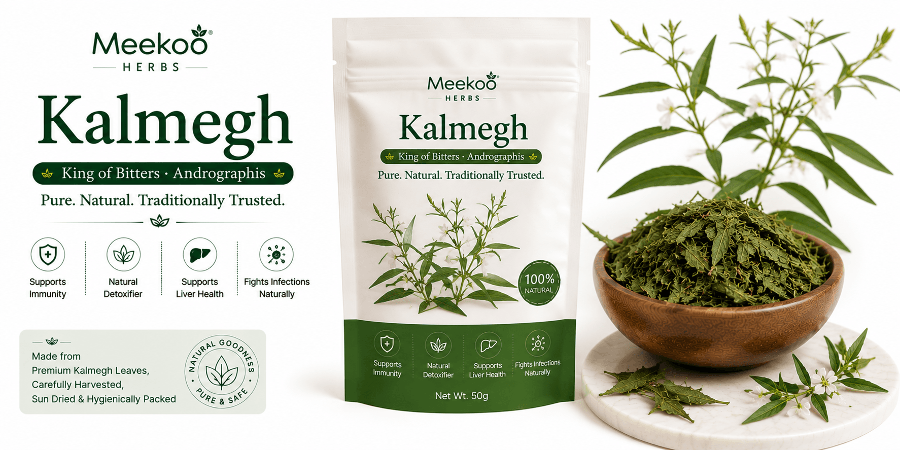 Kalmegh (King of Bitters · Andrographis) — Meekoo organic