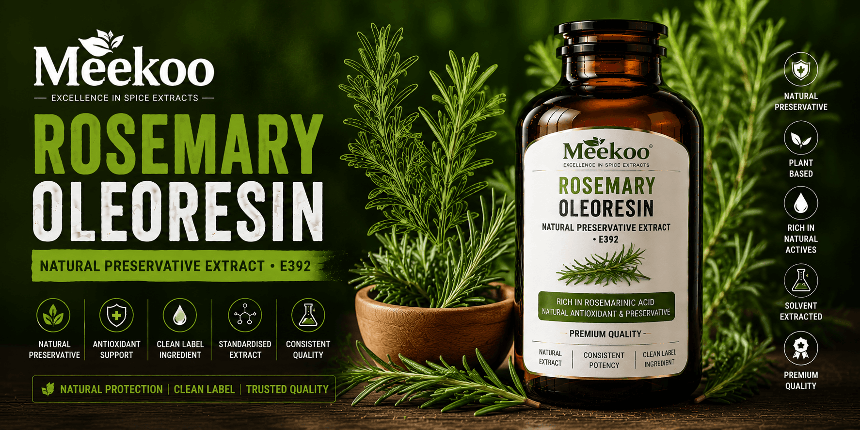 Rosemary Oleoresin (Natural Preservative Extract · E392) — Meekoo organic