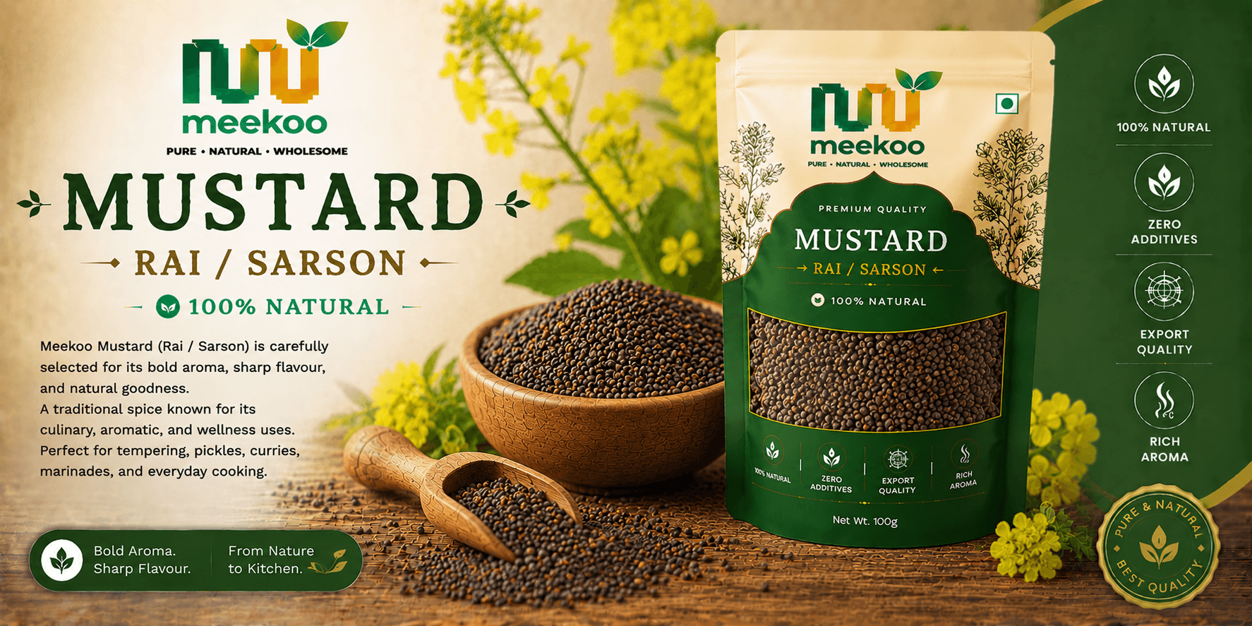Mustard (Rai / Sarson) — Meekoo organic