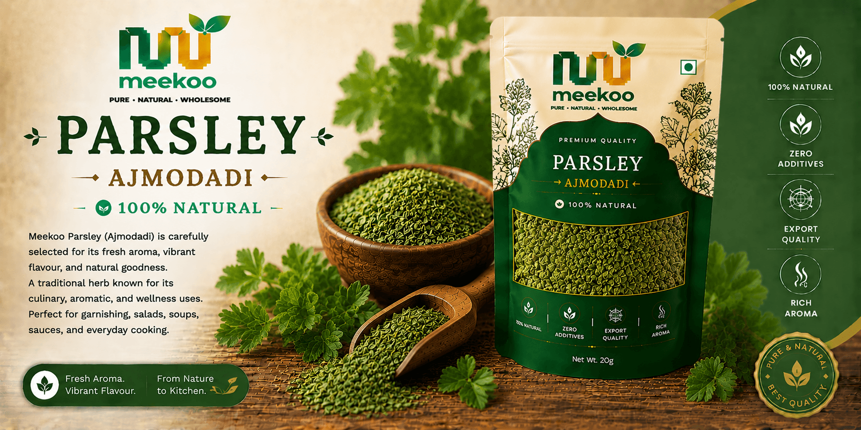 Parsley (Ajmodadi) — Meekoo organic