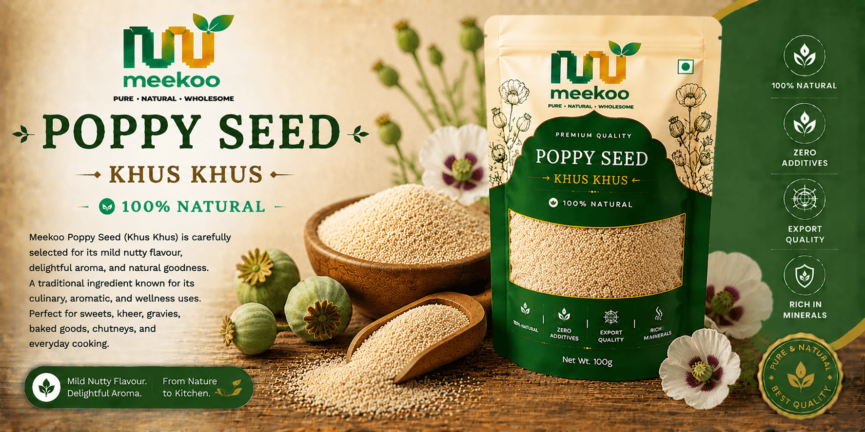 Poppy Seed (Khus Khus) — Meekoo organic