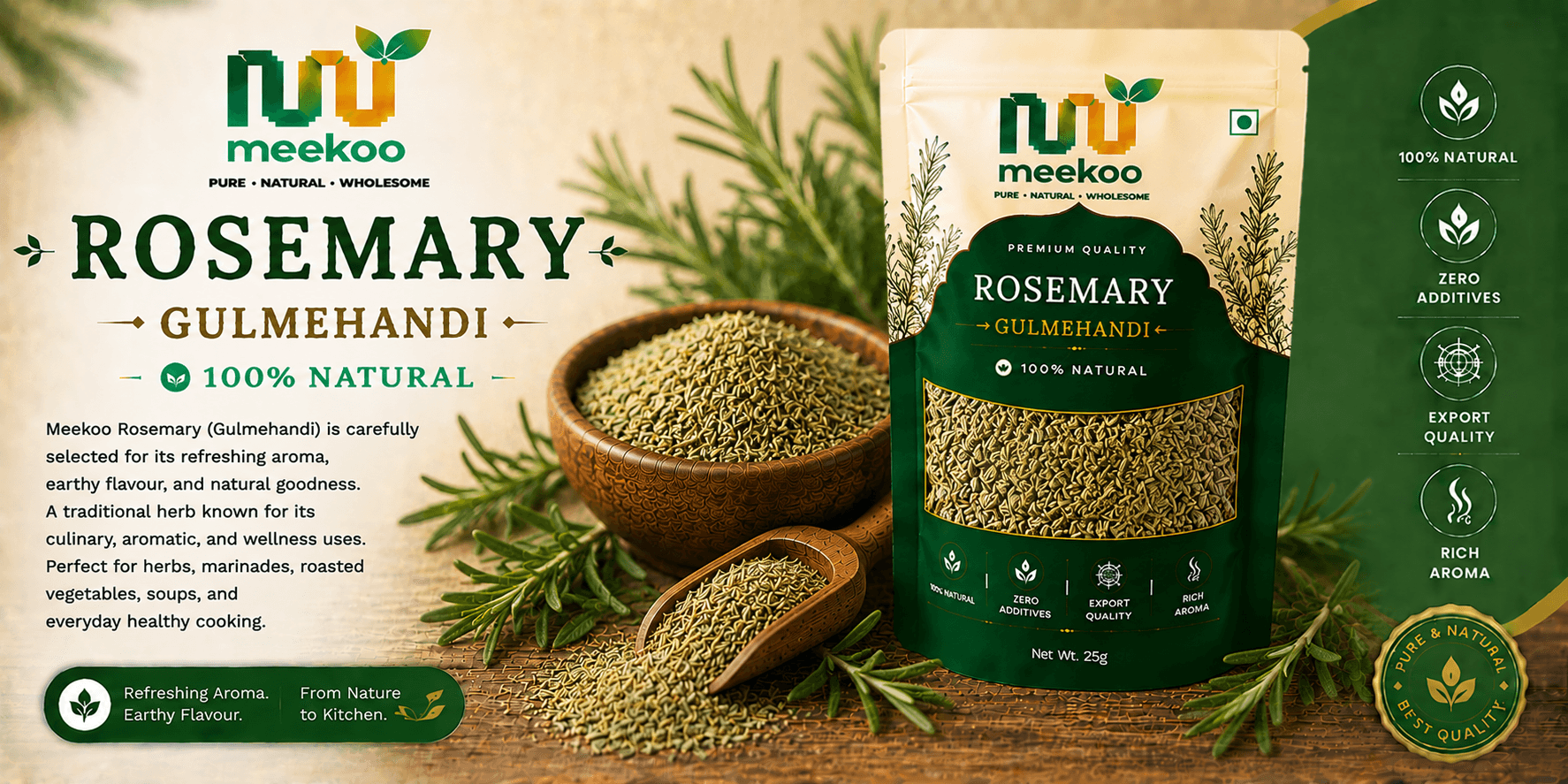 Rosemary (Gulmehandi) — Meekoo organic