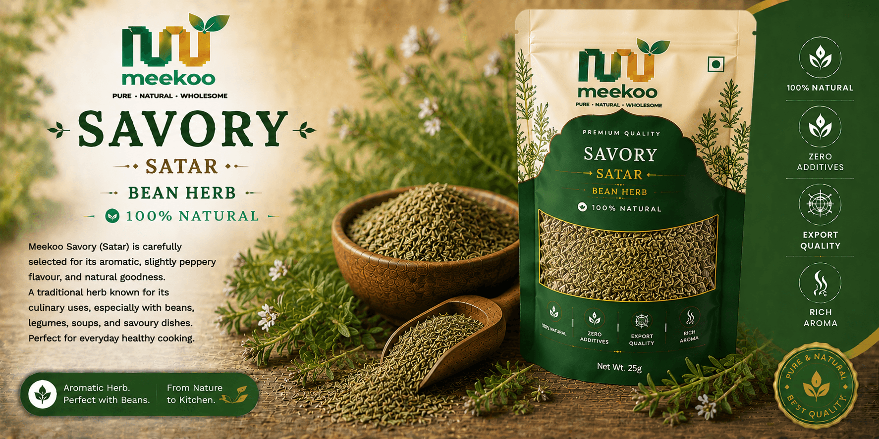 Savory (Satar · Bean Herb) — Meekoo organic