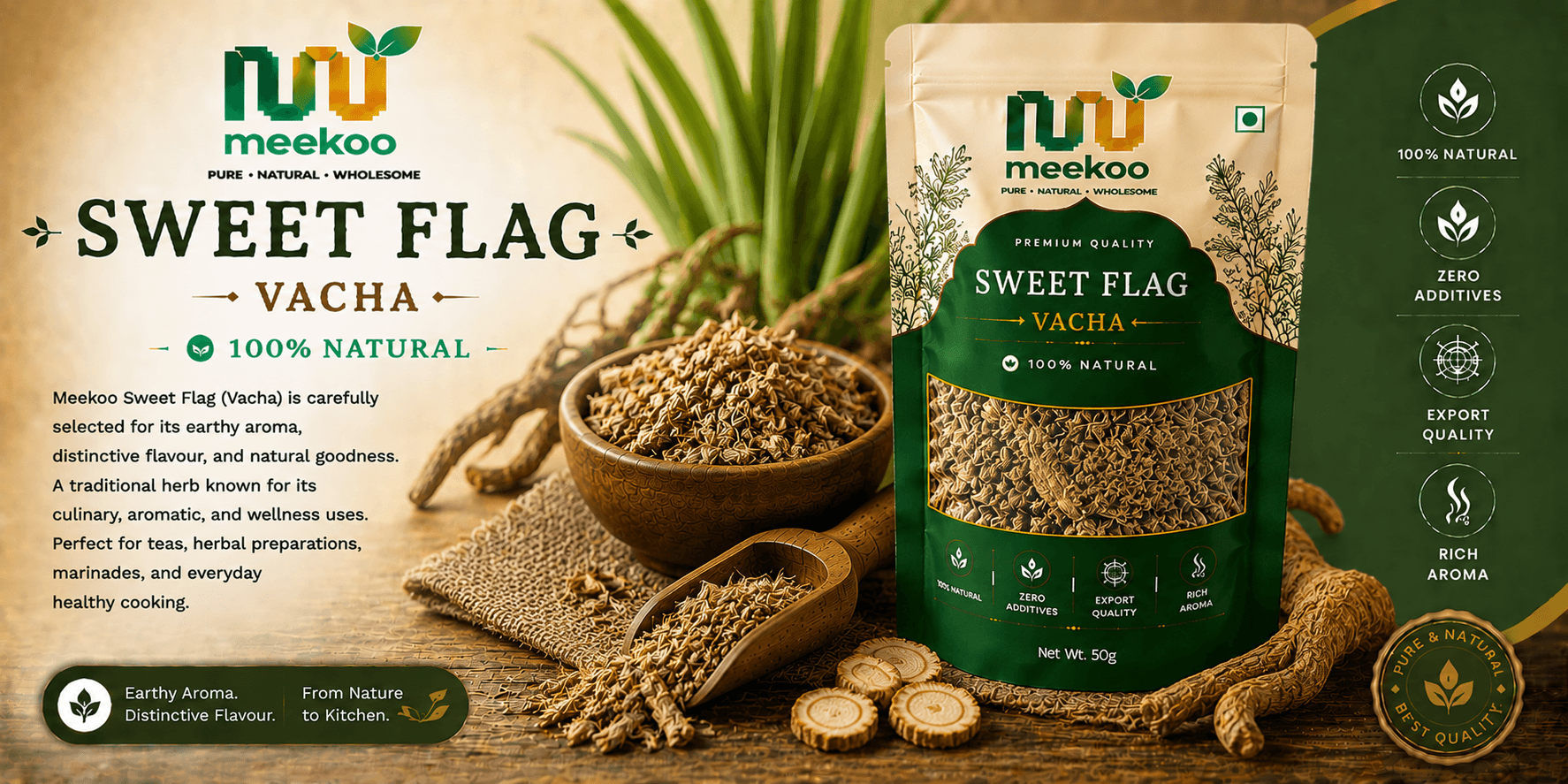 Sweet Flag (Vacha) — Meekoo organic
