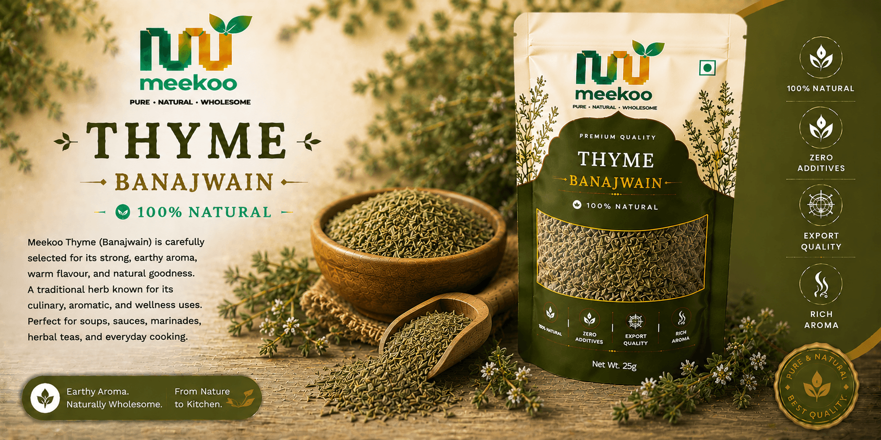 Thyme (Banajwain) — Meekoo organic